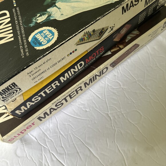ORIGINAL MASTER MIND Vintage Board Game PARKER Lot Of 3 Super &Word Collection - Picture 8 of 8